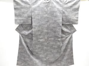 霞模様織り出し手織り紬着物